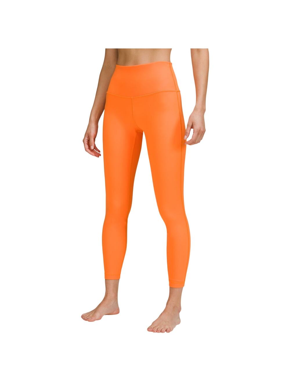 Lululemon Sleek Orange Wunder Under High-Rise 25-Inch Leggings Size 6